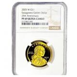 2025-W 1/2oz Gold Sacagawea Dollar NGC PF69 UC