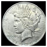 1926 Peace Silver Dollar NEARLY UNCIRCULATED