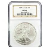 2006 Silver Eagle NGC MS69