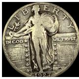 1927-S Silver Standing Liberty Quarter LIGHTLY CIR