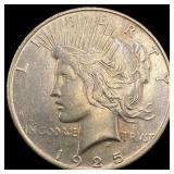 1925-S Silver Peace Dollar CLOSELY UNCIRCULATED