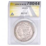 1902 Morgan Silver Dollar ANACS AU53