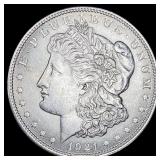 1921 Silver Morgan Dollar CHOICE AU