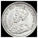 1917 Canada Silver 5 Cents CHOICE BU
