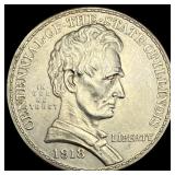 1918 Silver Illinois Half Dollar UNCIRCULATED