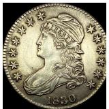 1830 Capped Bust Half Dollar CLOSELY UNCIRCULATED