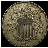 1868 Shield Nickel CLOSELY UNCIRCULATED