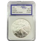 2007 Silver Eagle IGS MS70