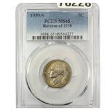 1939-S Rev 1938 Jefferson Nickel PCGS MS65