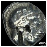 Attica, Athens 393-294 AD Silver Tetradrachm NEAR