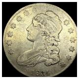 1834 Capped Bust Half Dollar ABOUT UNCIRCULATED