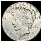 1927 Peace Silver Dollar NEARLY UNCIRCULATED