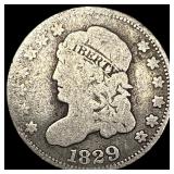 1829 Capped Bust Silver Half Dime NICELY  CIRCULA