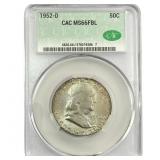 1952-D Franklin Half Dollar CAC MS66 FBL