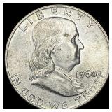 This is a 1960 Franklin Half Dollar Low Country Co
