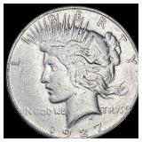 1927 Peace Silver Dollar NEARLY UNCIRCULATED