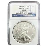 2012 Silver Eagle NGC MS69
