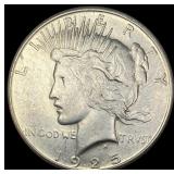1925-S Silver Peace Dollar CLOSELY  UNCIRCULATED