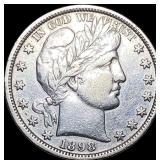 1898 Barber Half Dollar NEARLY UNCIRCULATED