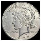 1928 Silver Peace Dollar NEARLY UNCIRCULATED
