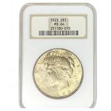 1923 Silver Peace Dollar NGC MS64