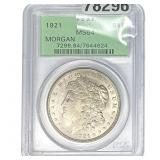 1921 Morgan Silver Dollar PCGS MS64