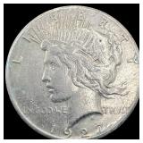1927 Silver Peace Dollar NEARLY UNCIRCULATED