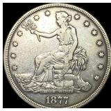 1877 Silver Trade Dollar LIGHTLY CIRCULATED