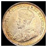 1919 Canada Silver 5 Cents CHOICE AU