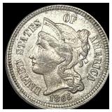 1865 Nickel Three-Cent Piece UNCIRCULATED