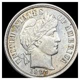 1897 Barber Dime UNCIRCULATED