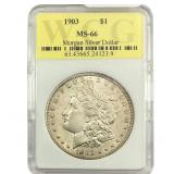 1903 Morgan Silver Dollar WCG MS66