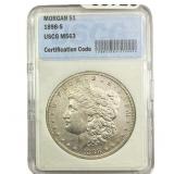 1898-S Morgan Silver Dollar USCG MS63