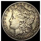 1893 Morgan Silver Dollar NEARLY UNCIRCULATED