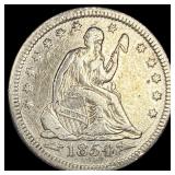 1854 Arrows Seated Liberty Quarter HIGH GRADE