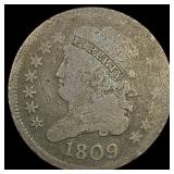 1809 Classic Head Half Cent NICELY CIRCULATED