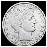 1900 Barber Half Dollar ABOUT UNCIRCULATED