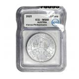 2025 Austria 1oz Silver 1.5 Euro-Vienna Philharmon
