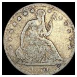 1870 Seated Liberty Half Dollar LIGHTLY CIRCULATED