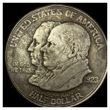 1923-S Silver Monroe Doctrine Half Dollar   NICEL