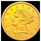 1850 $2.50 Gold Quarter Eagle