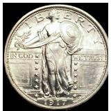 1917 TI FH Standing Liberty Quarter
