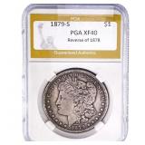 1879-S Rev 78 Morgan Silver Dollar PGA XF40