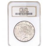1922 Silver Peace Dollar NGC MS64