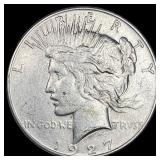 1927 Silver Peace Dollar NEARLY UNCIRCULATED