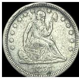 1857 Seated Liberty Quarter LIGHTLY  CIRCULATED