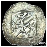 1250-1300 Germany SIlver Hand Heller NEARLY UNCIRC
