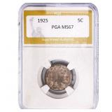 1925 Buffalo Nickel PGA MS67