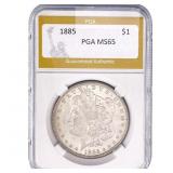1885 Morgan Silver Dollar PGA MS65