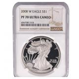 2008-W Silver Eagle NGC PF70 Ultra Cameo